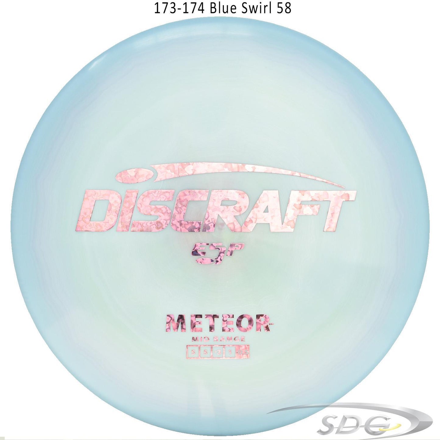 discraft-esp-meteor-disc-golf-mid-range 173-174 Blue Swirl 58