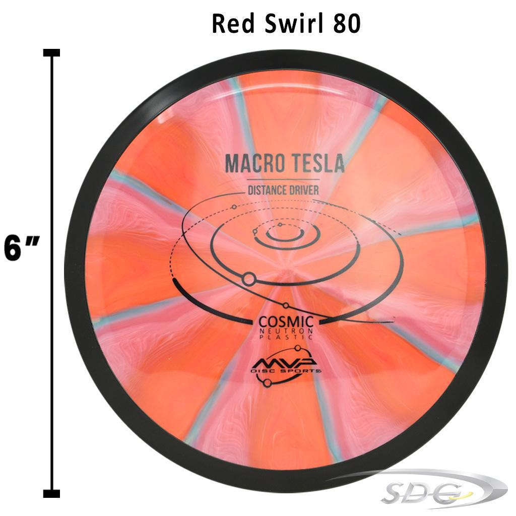 mvp-cosmic-neutron-tesla-macro-disc-golf-mini-marker Red Swirl 80 