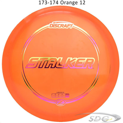 discraft-z-line-stalker-disc-golf-fairway-driver 173-174 Orange 12