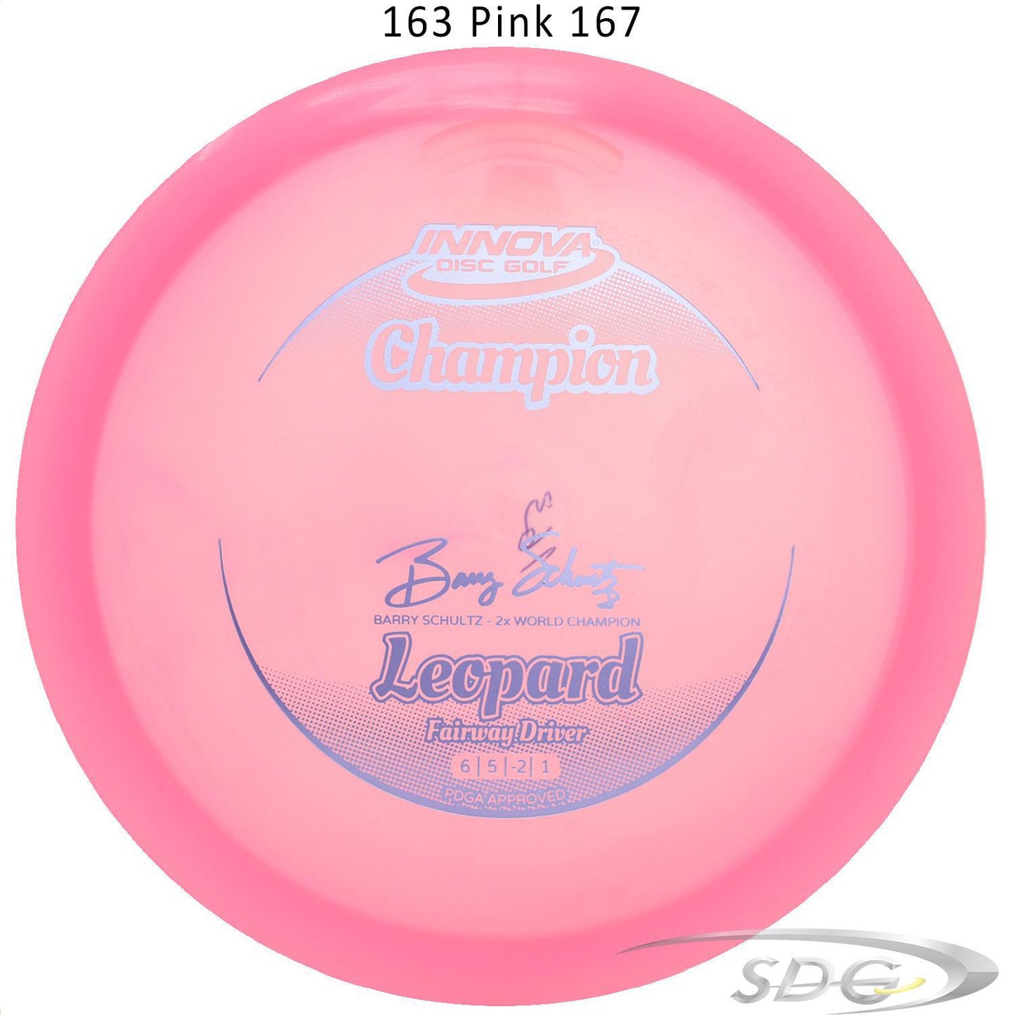 innova-champion-leopard-disc-golf-fairway-driver 163 Pink 167 