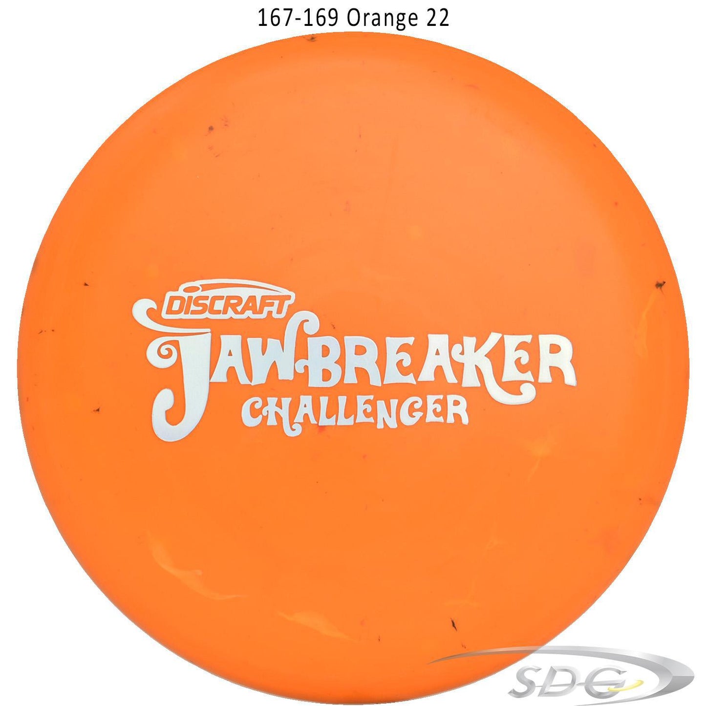 discraft-jawbreaker-challenger-disc-golf-putter 167-169 Orange 23 