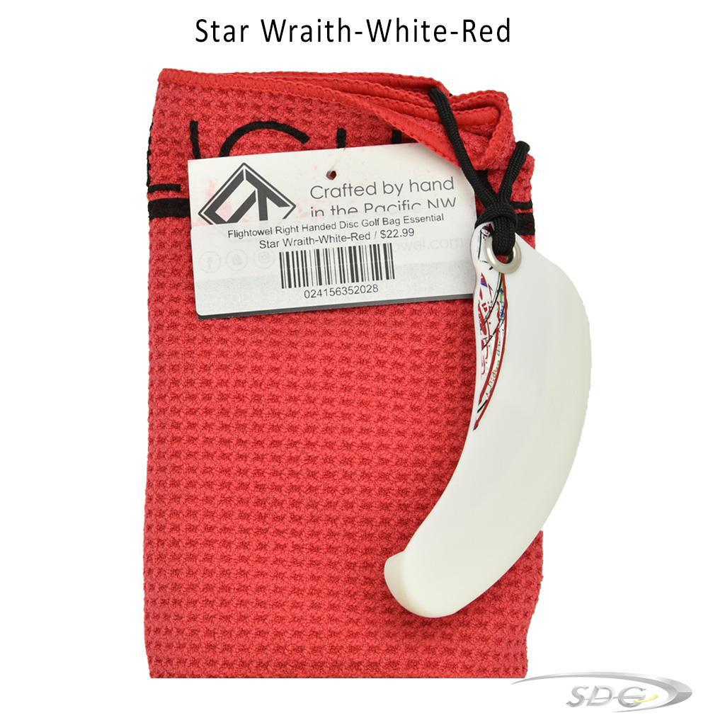 flightowel-right-handed-disc-golf-bag-essential Star Wraith-White-Red 