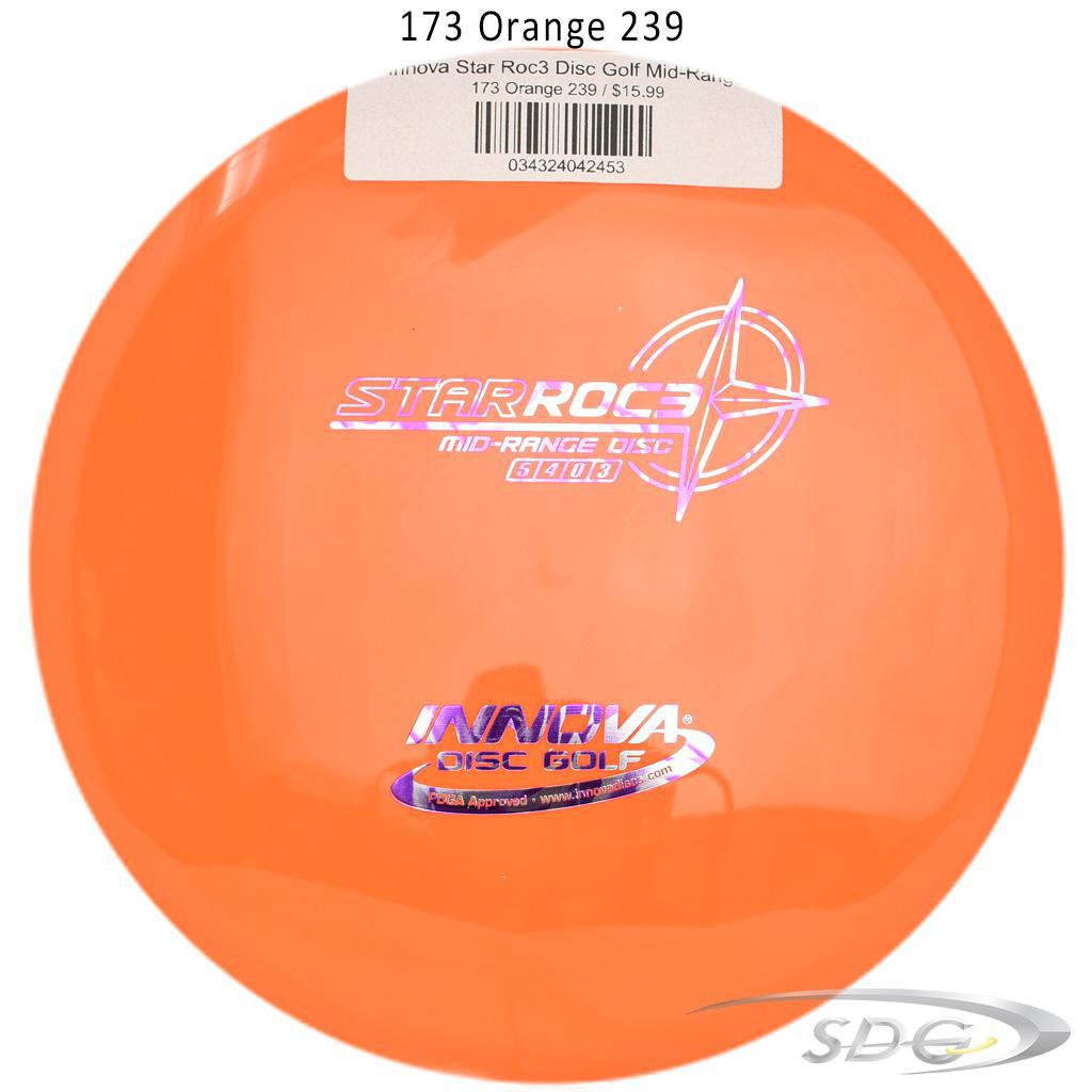 innova-star-roc3-disc-golf-mid-range 173 Orange 239 