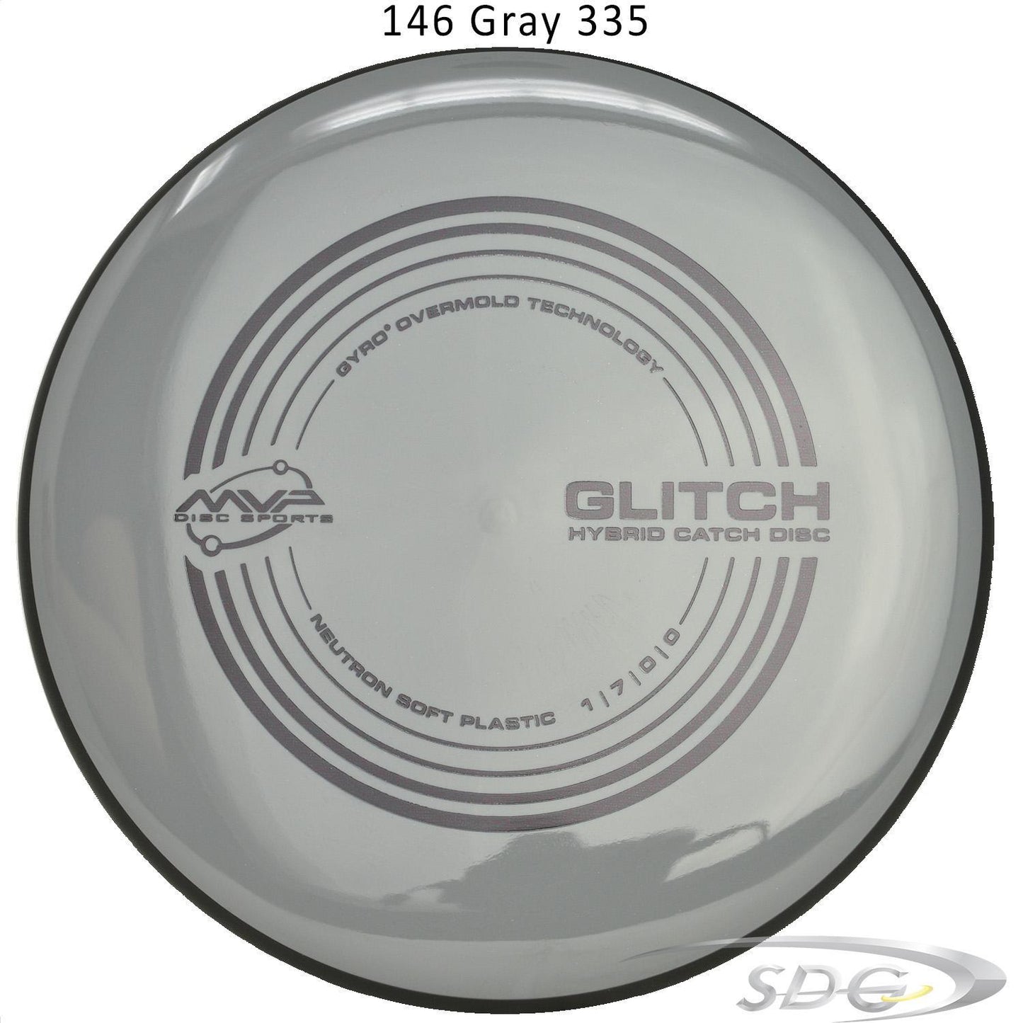 mvp-neutron-glitch-soft-hybrid-disc-golf-putt-approach 146 Gray 335 