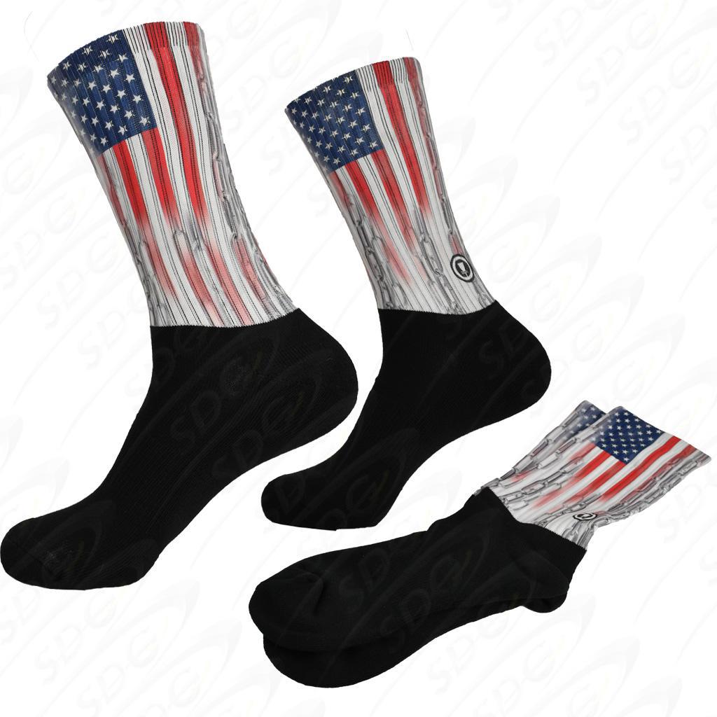 tee-box-sox-disc-golf-apparel Large-American Bling 