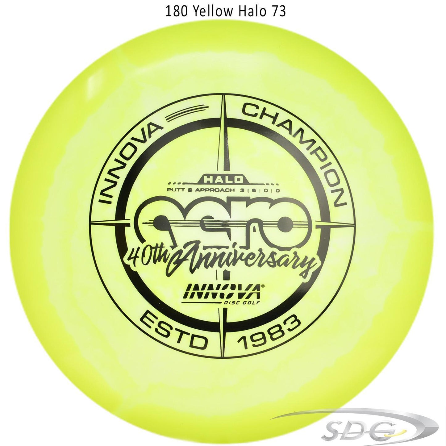 innova-halo-star-aero-40th-anniversary-le-disc-golf-putter 180 Yellow Halo 73 