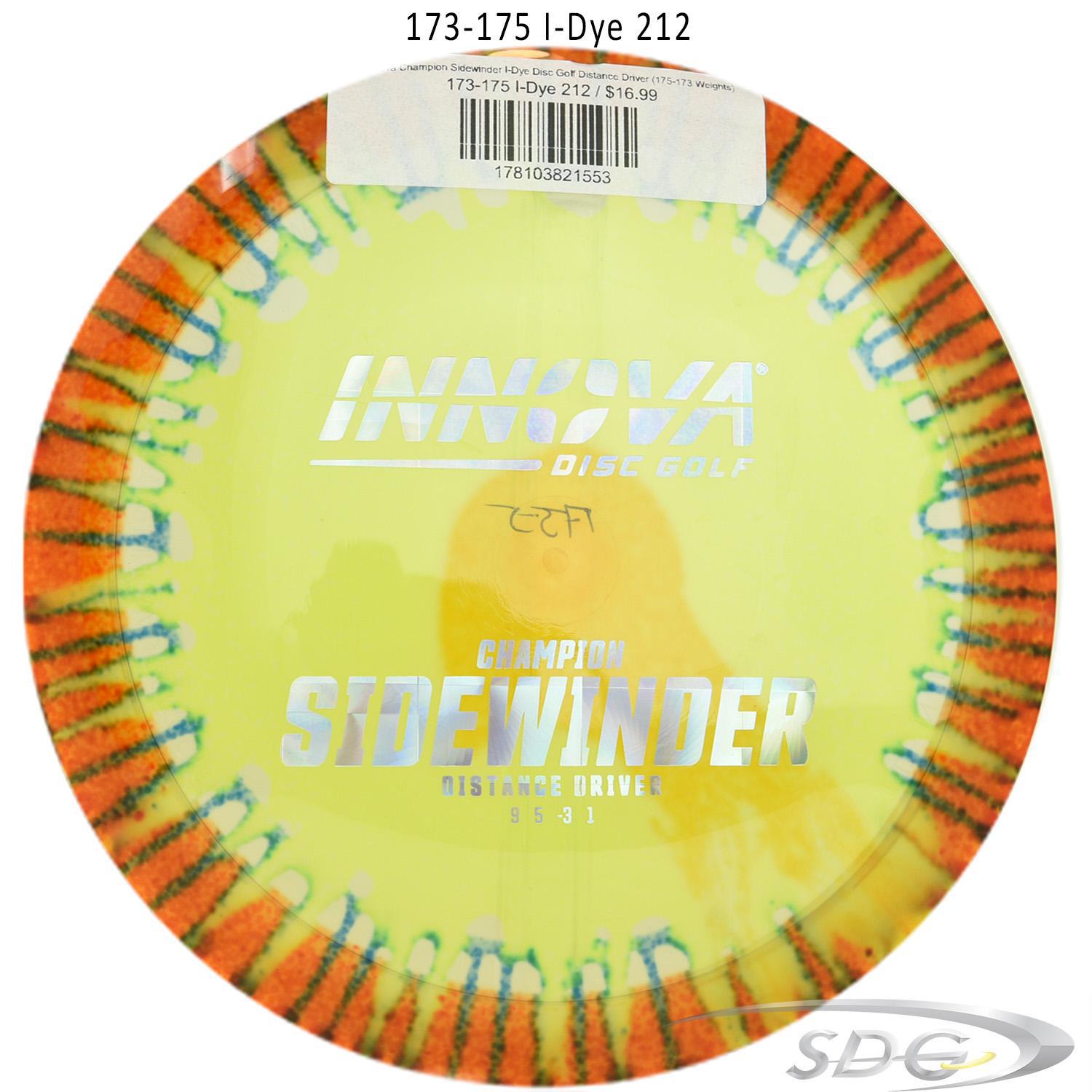 innova-champion-sidewinder-i-dye-disc-golf-distance-driver 173-175 I-Dye 212 