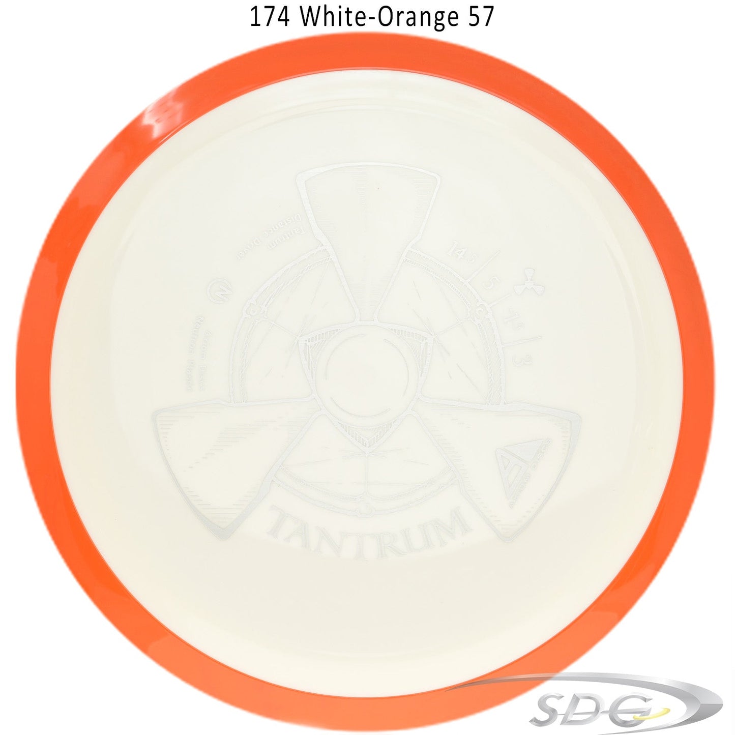 axiom-neutron-tantrum-disc-golf-distance-driver 174 White-Orange 57 