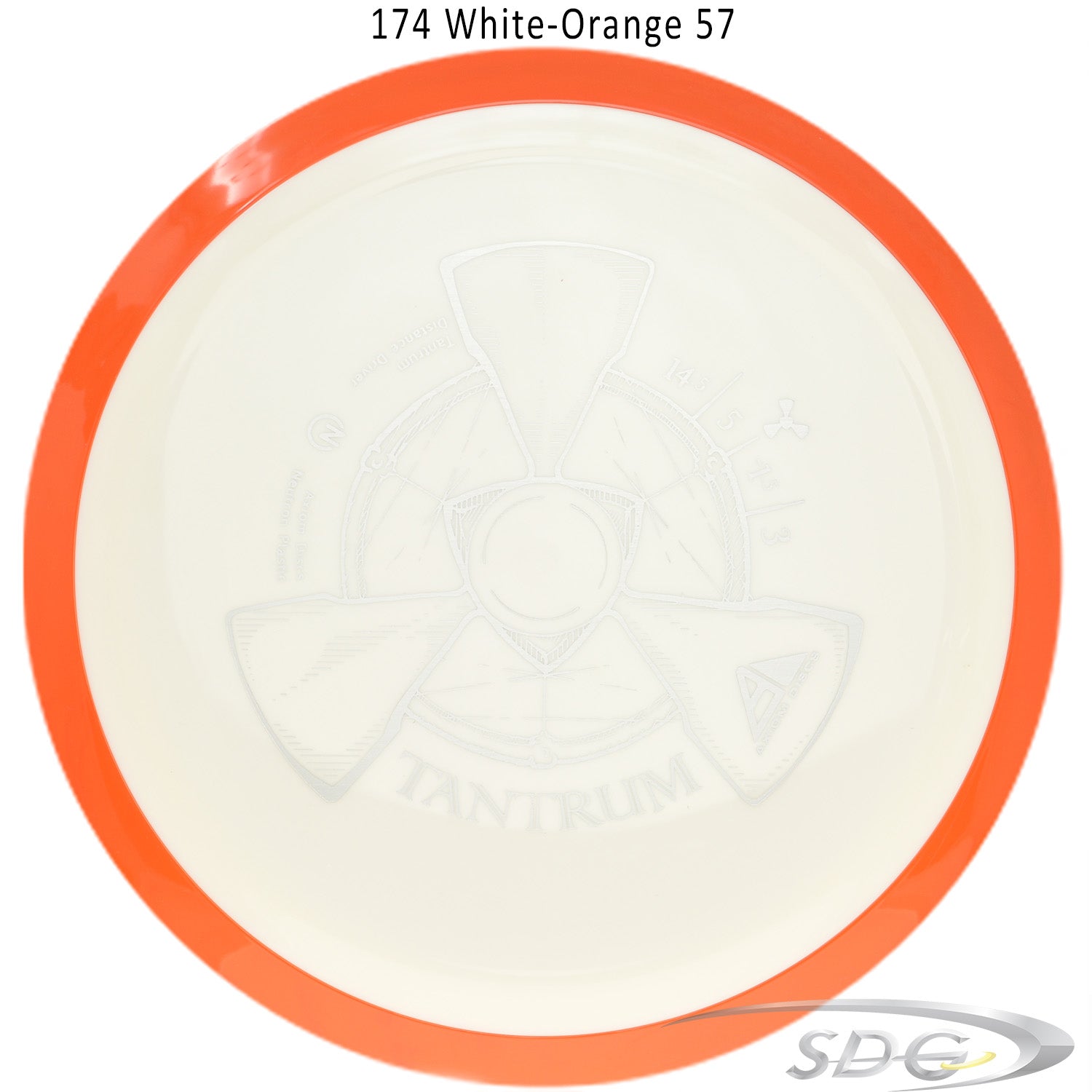 axiom-neutron-tantrum-disc-golf-distance-driver 174 White-Orange 57 