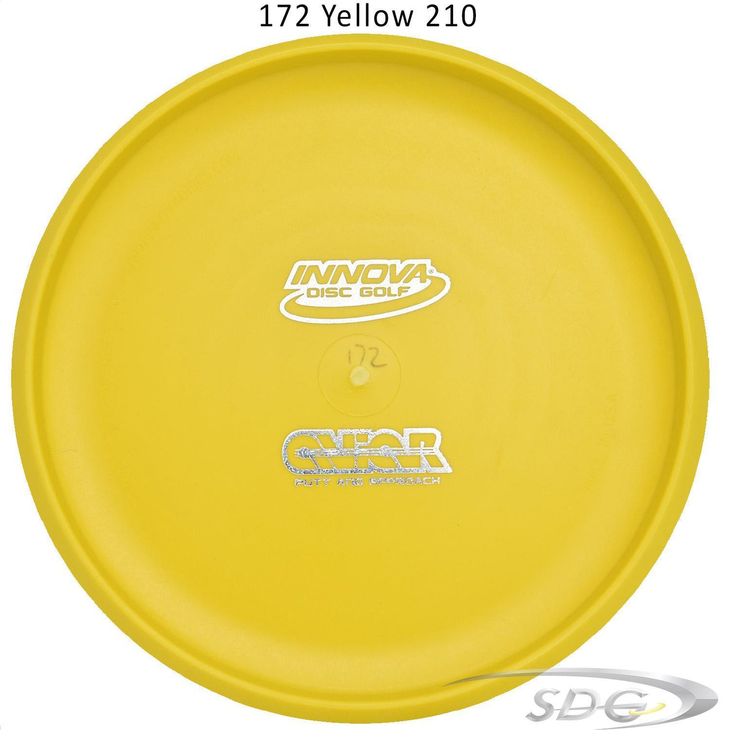innova-dx-aviar-bottom-stamp-disc-golf-putter 172 Yellow 210 