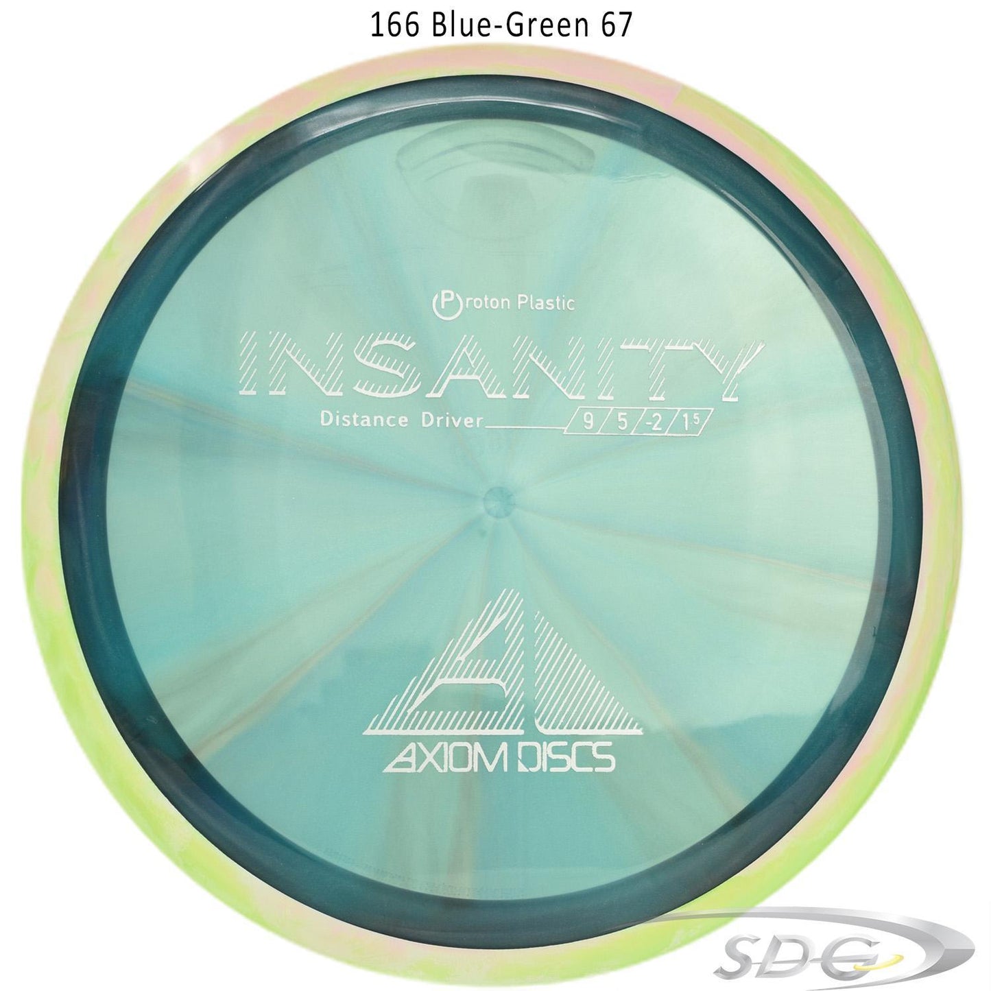 axiom-proton-insanity-disc-golf-distance-driver 166 Blue-Green 67 