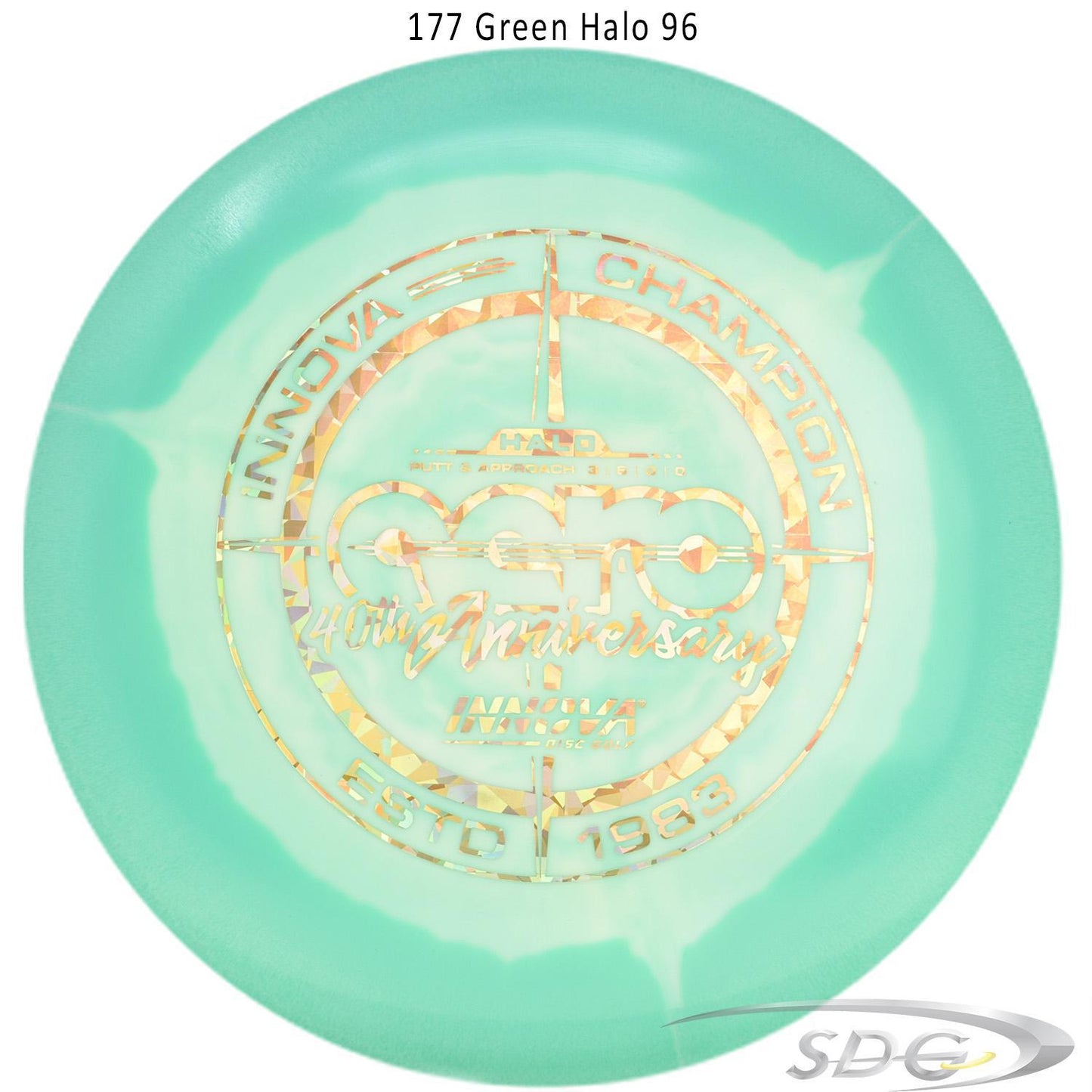 innova-halo-star-aero-40th-anniversary-le-disc-golf-putter 177 Green Halo 96 