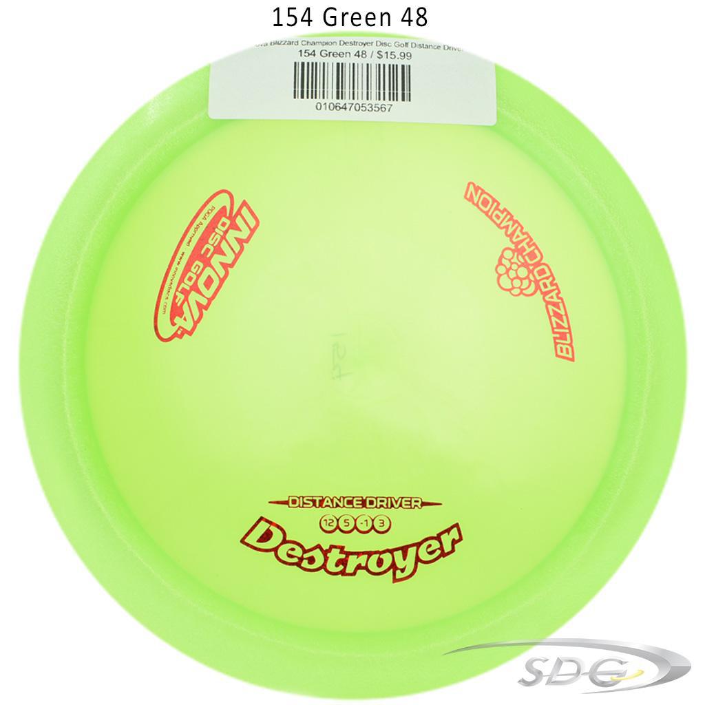 innova-blizzard-champion-destroyer-disc-golf-distance-driver 154 Green 48