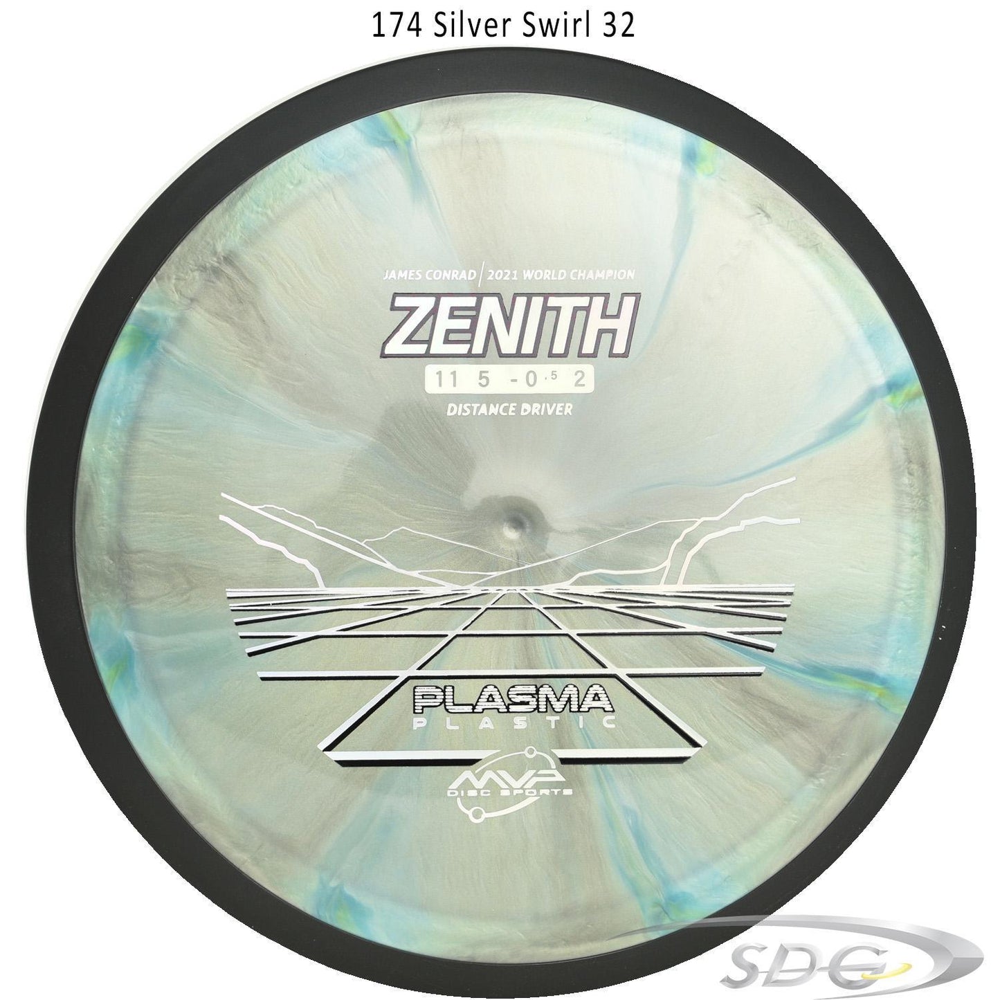 mvp-plasma-zenith-disc-golf-distance-driver 174 Silver Swirl 32 