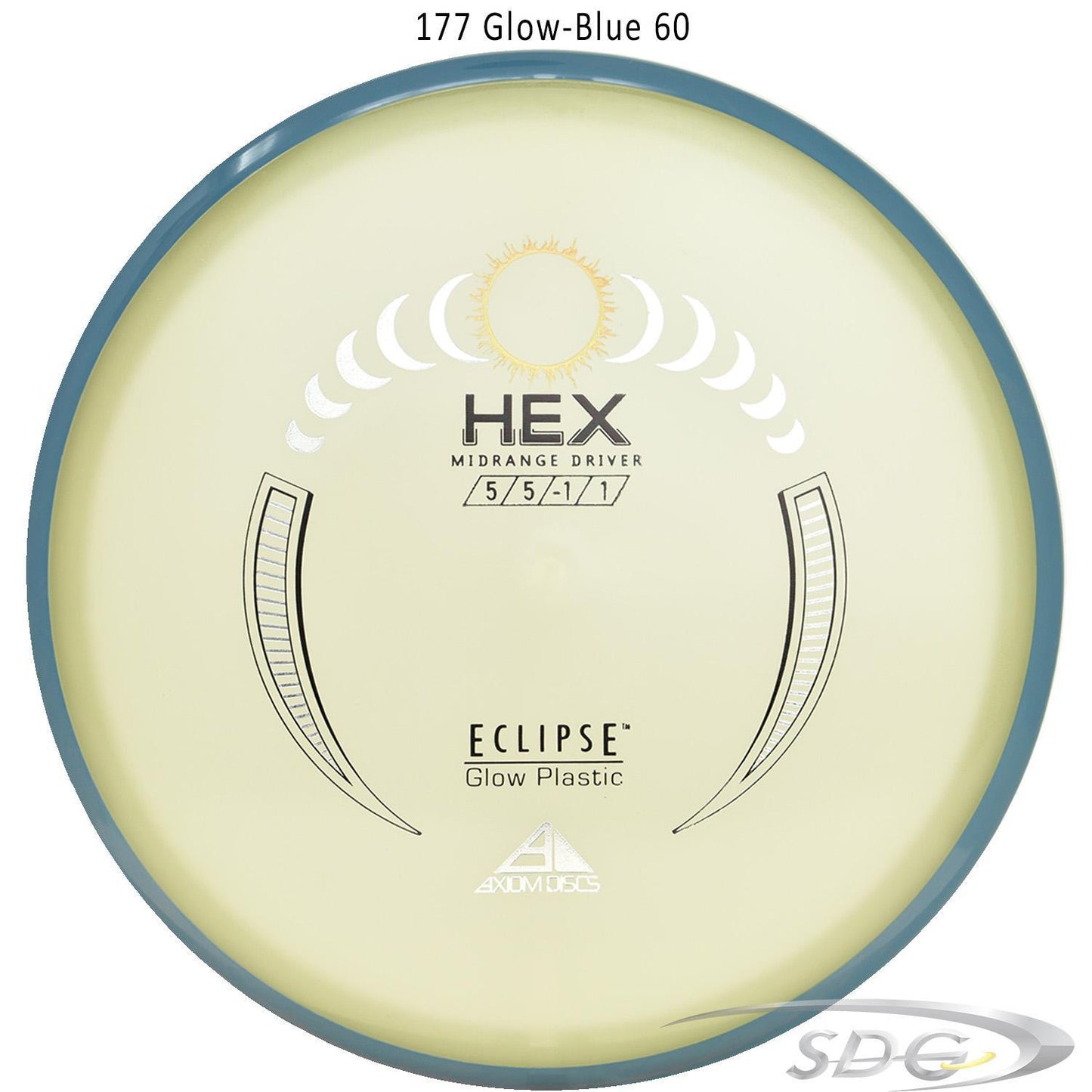 axiom-eclipse-hex-disc-golf-midrange 177 Glow-Blue 60
