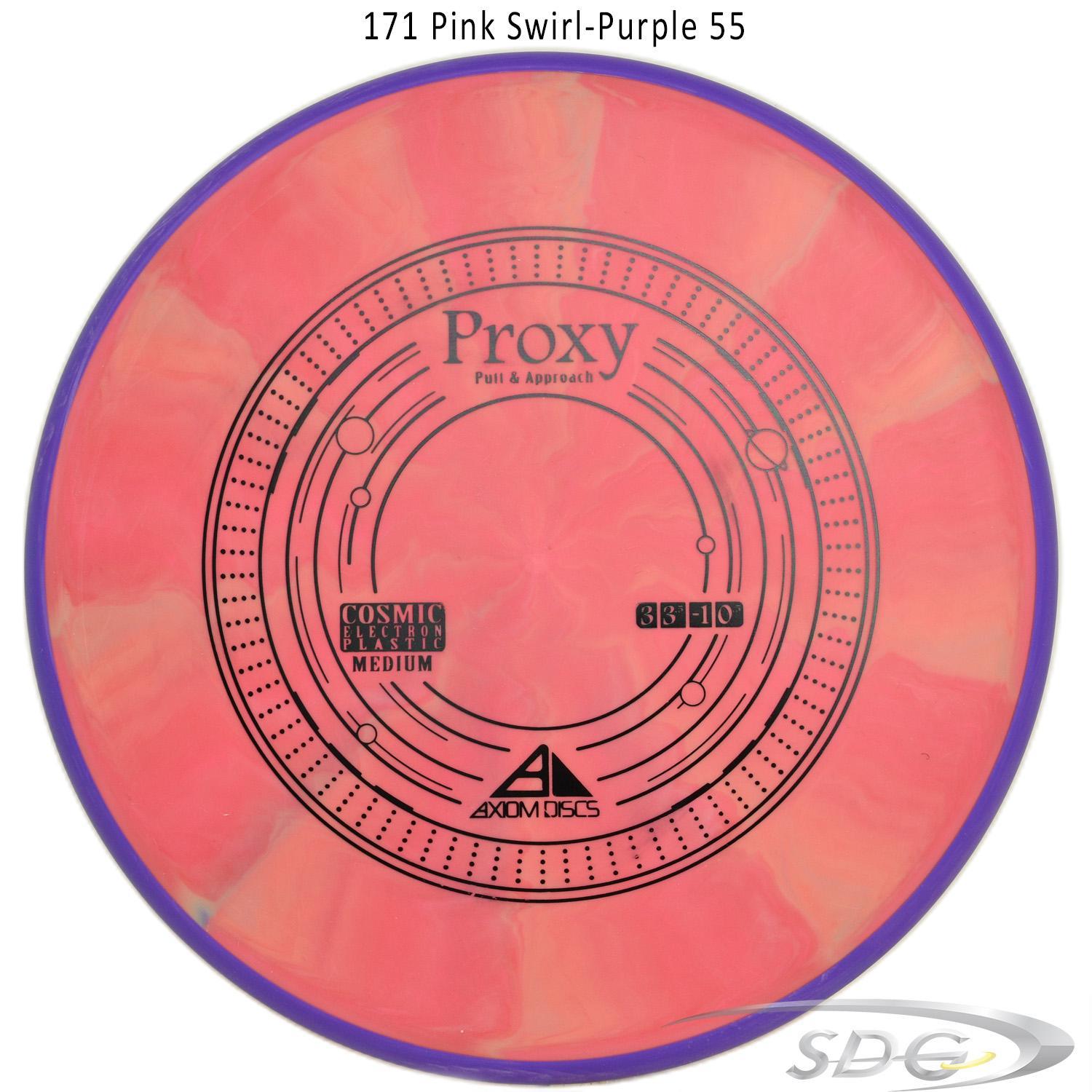 axiom-cosmic-electron-proxy-medium-disc-golf-putt-approach 171 Pink Swirl-Purple 55 