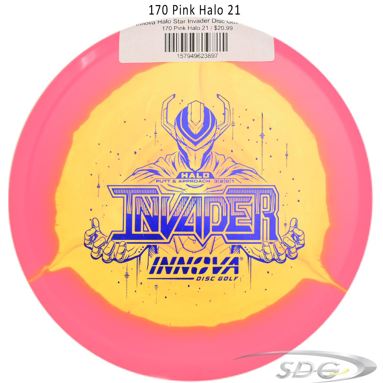 innova-halo-star-invader-disc-golf-putter 170 Pink Halo 21 