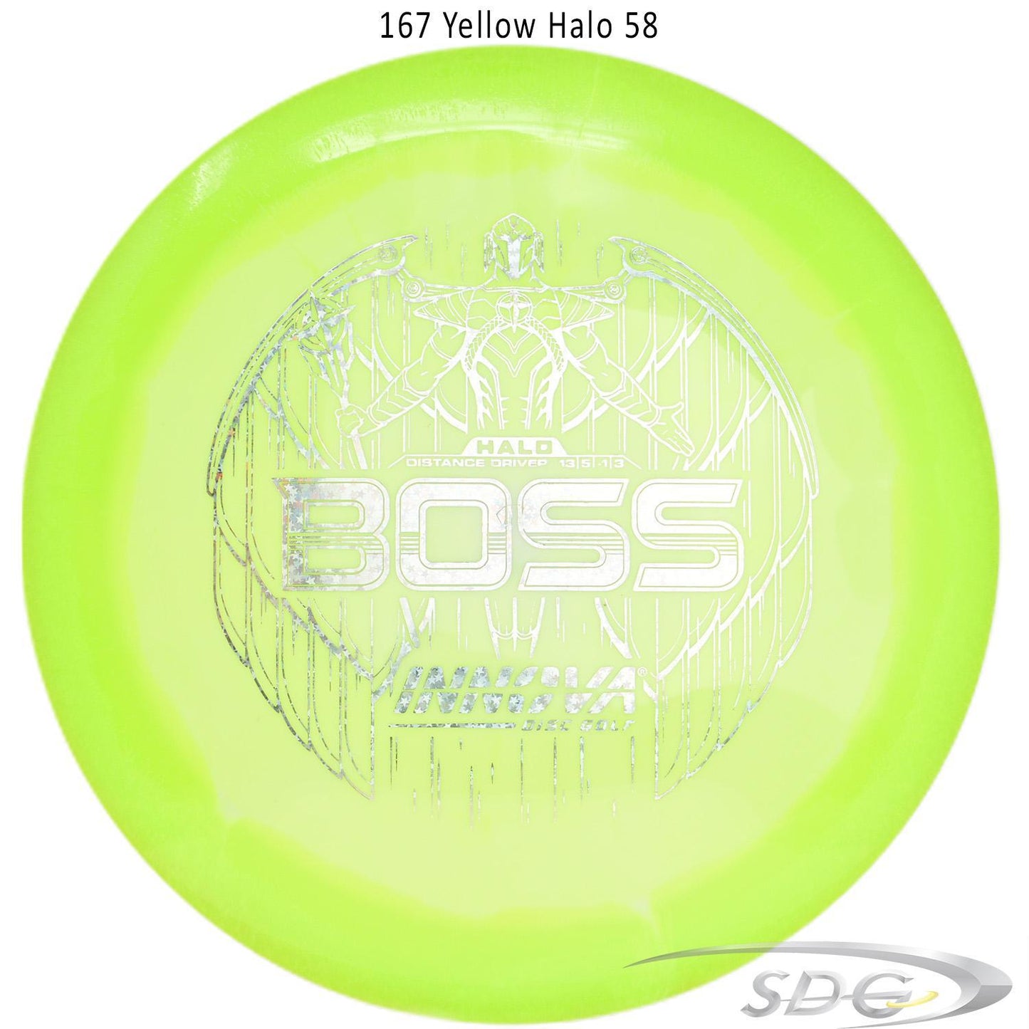 innova-halo-star-boss-disc-golf-distance-driver 167 Yellow Halo 58 