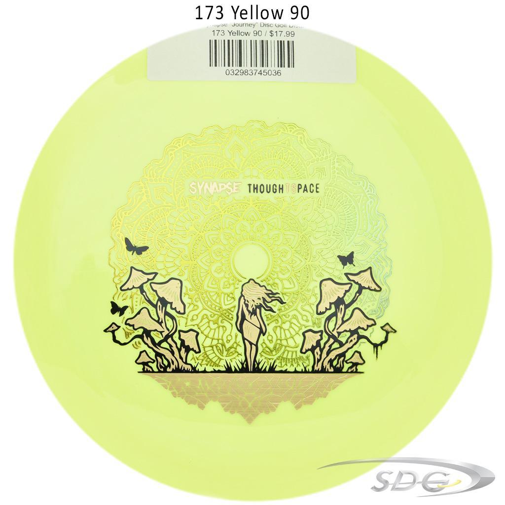 tsa-aura-synapse-journey-disc-golf-distance-driver 173 Yellow 90 