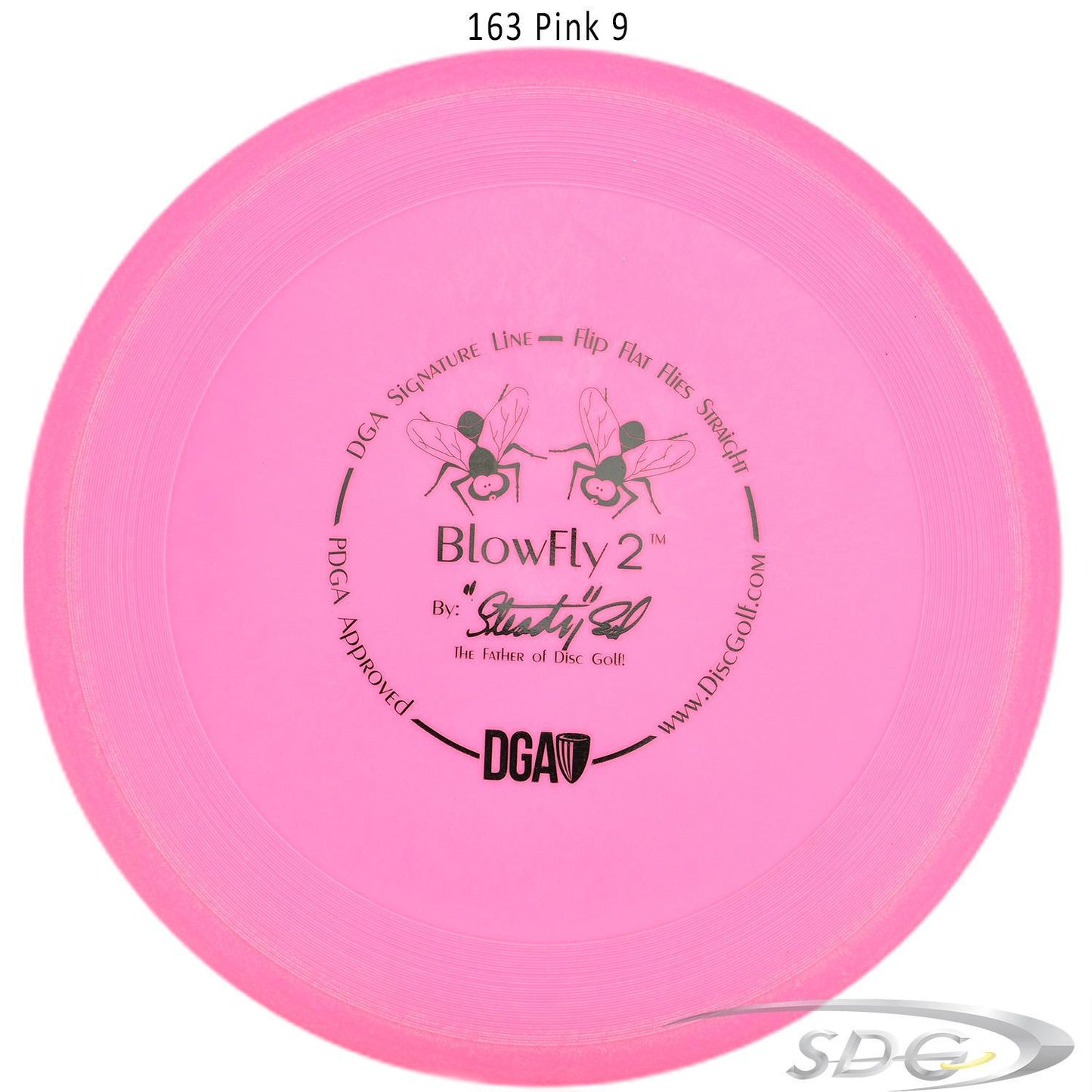 dga-signature-line-blowfly-2-disc-golf-putter 163 Pink 9 
