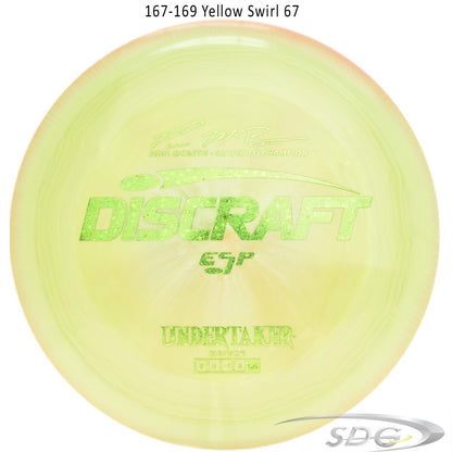 discraft-esp-undertaker-6x-paul-mcbeth-signature-series-disc-golf-distance-driver 167-169 Yellow Swirl 67