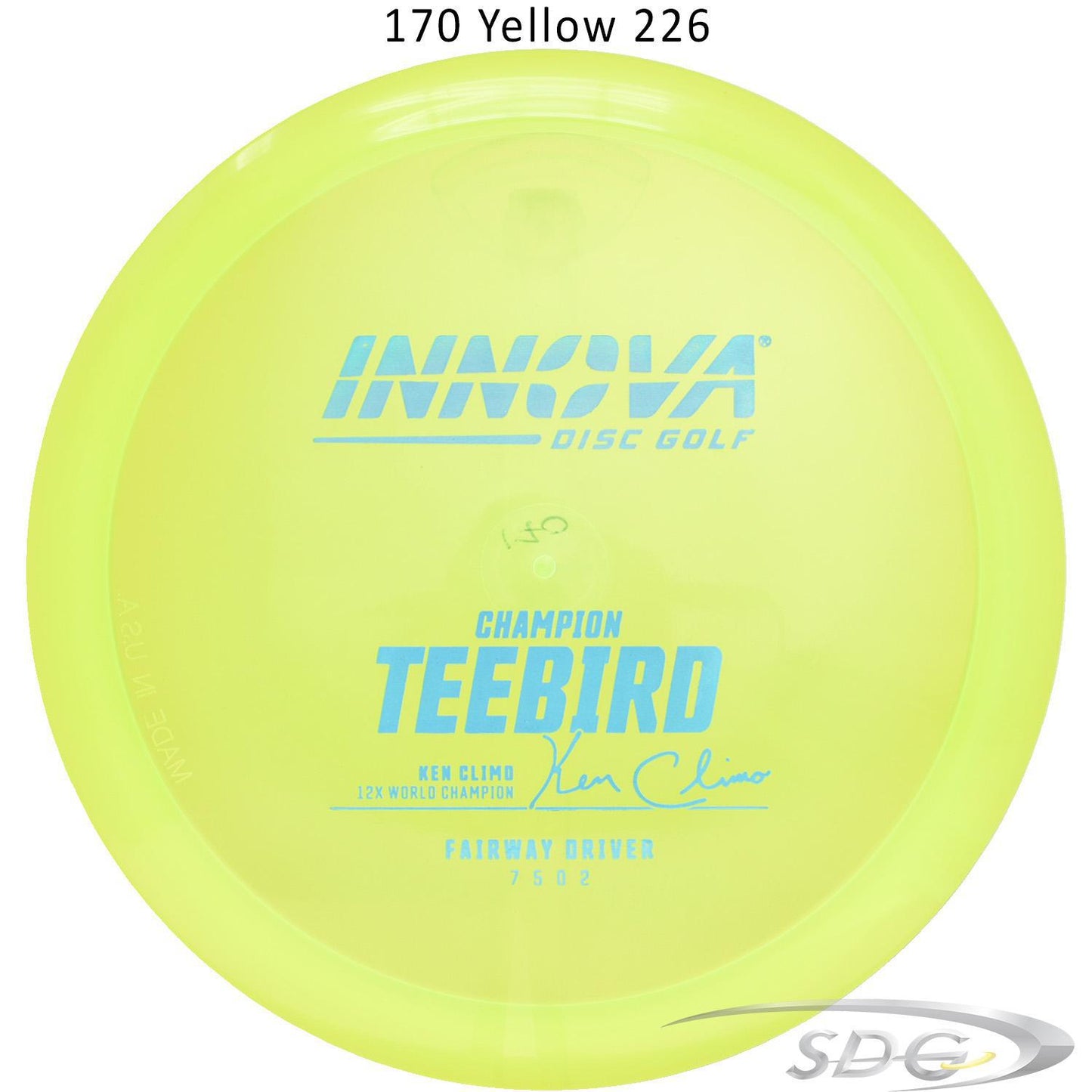 innova-champion-teebird-disc-golf-fairway-driver 170 Yellow 226 