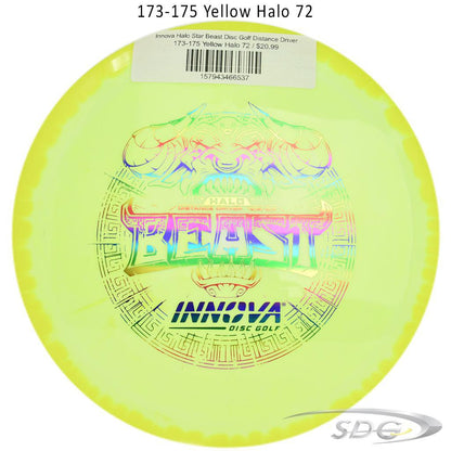 innova-halo-star-beast-disc-golf-distance-driver 173-175 Yellow Halo 72