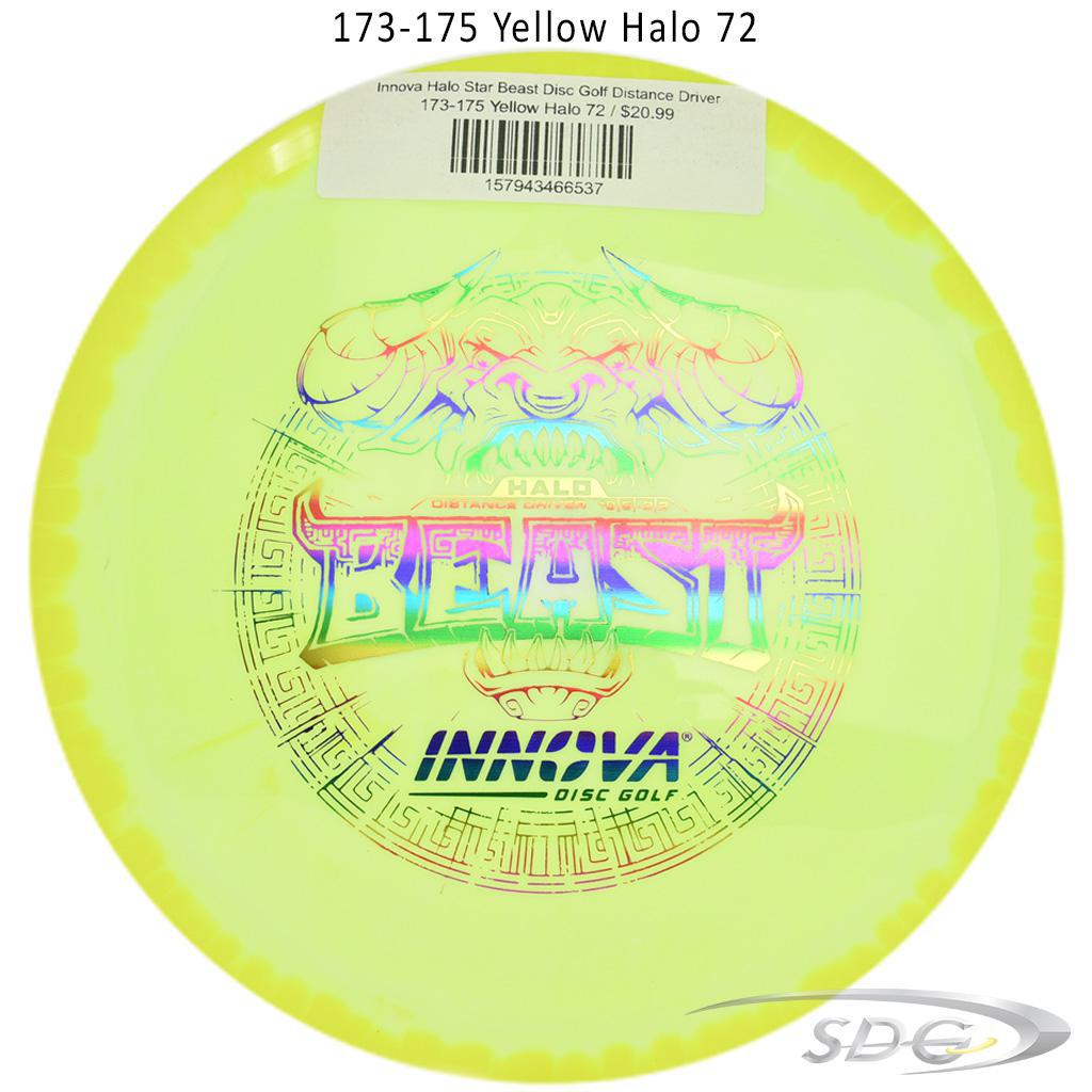 innova-halo-star-beast-disc-golf-distance-driver 173-175 Yellow Halo 72 