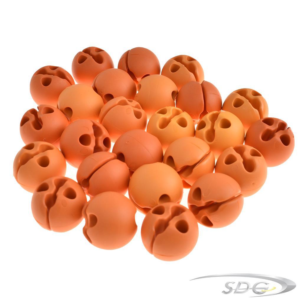 Collection of Disc Dots Putting Aid Target in Orange Pulp Color