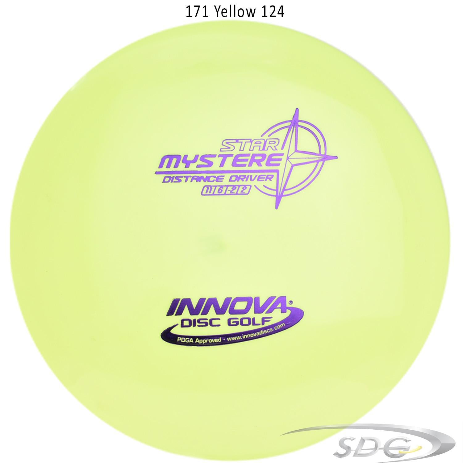 innova-star-mystere-disc-golf-distance-driver 171 Yellow 124 