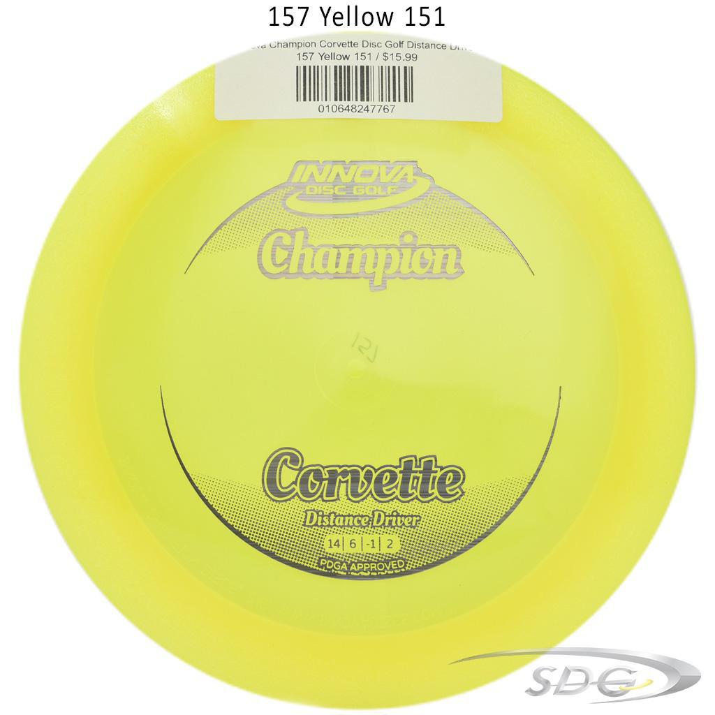 innova-champion-corvette-disc-golf-distance-driver 157 Yellow 151 