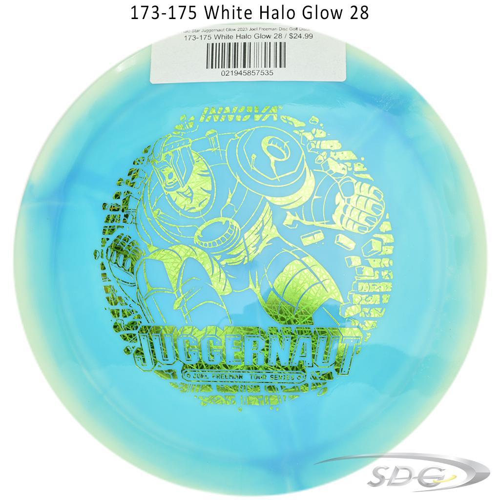 innova-halo-star-juggernaut-glow-2023-joel-freeman-disc-golf-distance-driver 173-175 White Halo Glow 28 