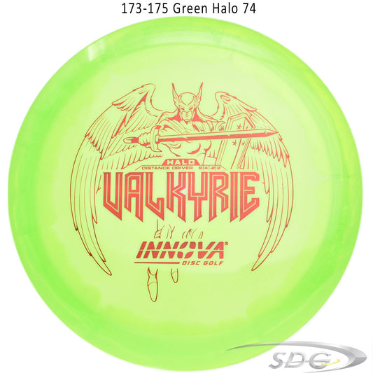 innova-halo-star-valkyrie-disc-golf-distance-driver 173-175 Green Halo 74 