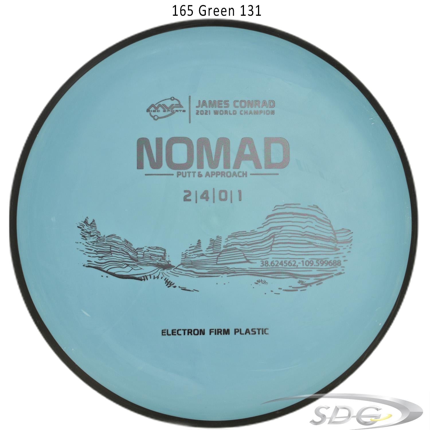 mvp-electron-nomad-firm-james-conrad-edition-disc-golf-putter 165 Green 131 