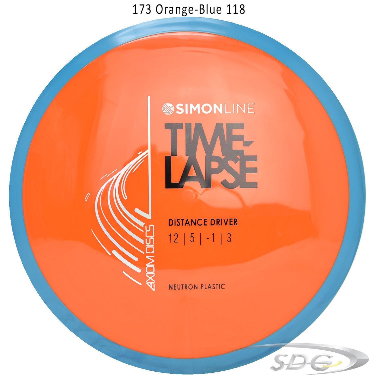 axiom-neutron-time-lapse-simon-line-disc-golf-distance-driver 173 Orange-Blue 118