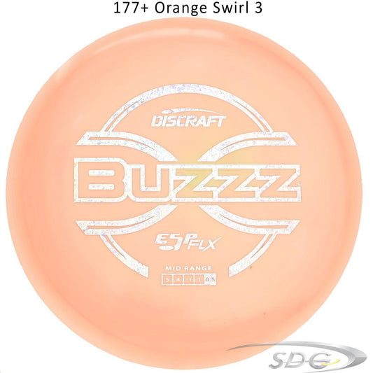 dicraft-esp-flx-buzzz-disc-golf-mid-range 177+ Orange Swirl 3