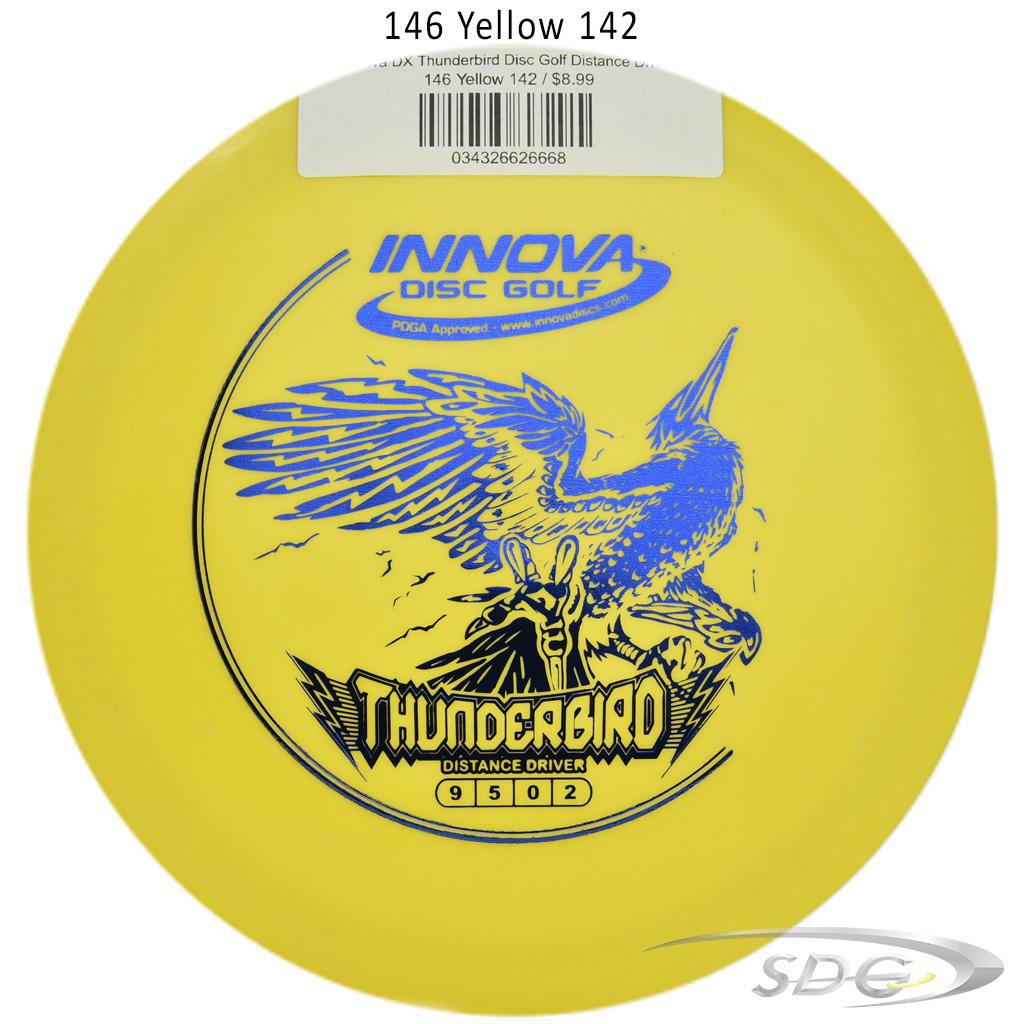 innova-dx-thunderbird-disc-golf-distance-driver 146 Yellow 142 
