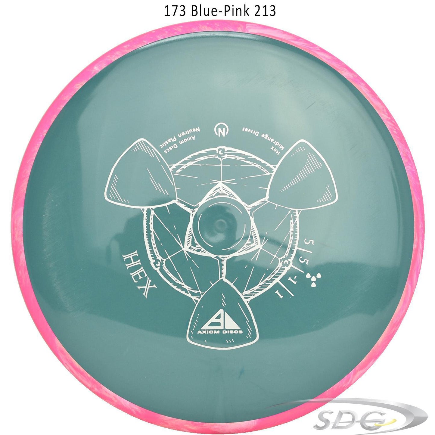 axiom-neutron-hex-disc-golf-midrange 173 Blue-Pink 213