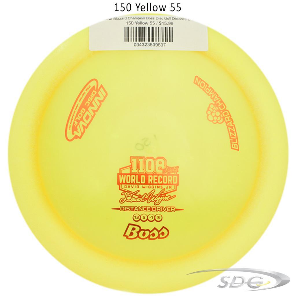 innova-blizzard-champion-boss-disc-golf-distance-driver 150 Yellow 55 