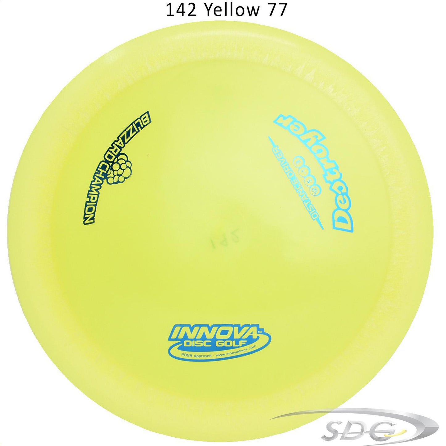 innova-blizzard-champion-destroyer-disc-golf-distance-driver 142 Yellow 77 