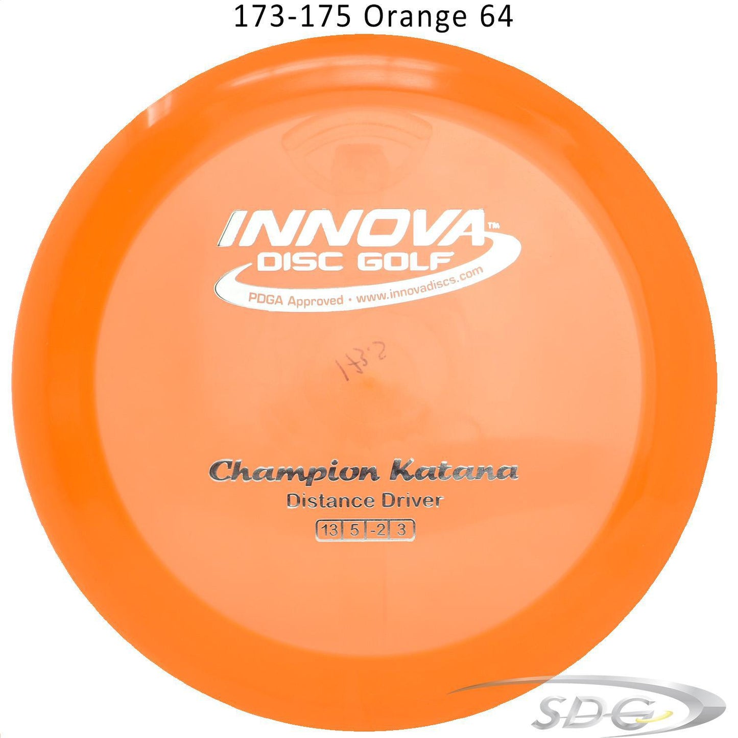 innova-champion-katana-disc-golf-distance-driver 173-175 Orange 64