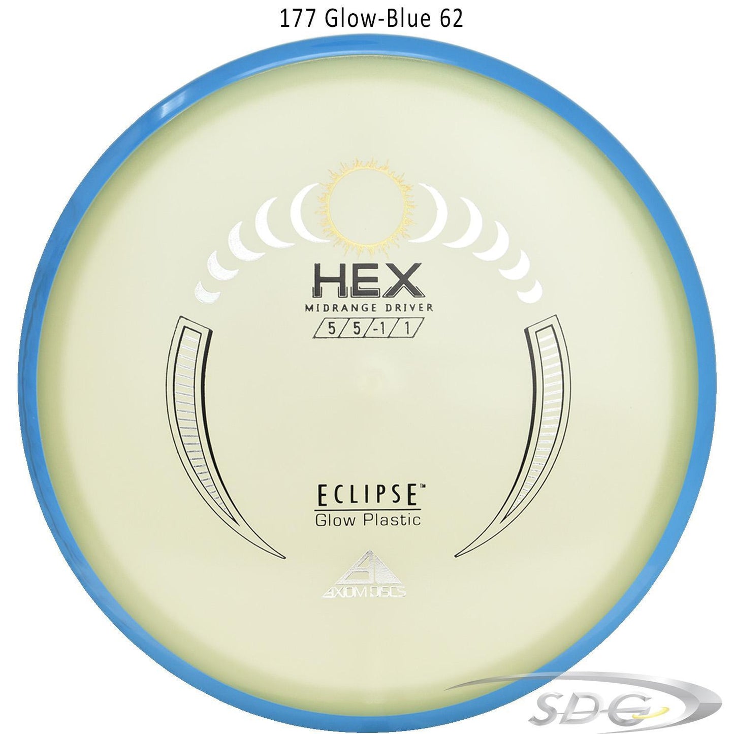 axiom-eclipse-hex-disc-golf-midrange 177 Glow-Blue 62
