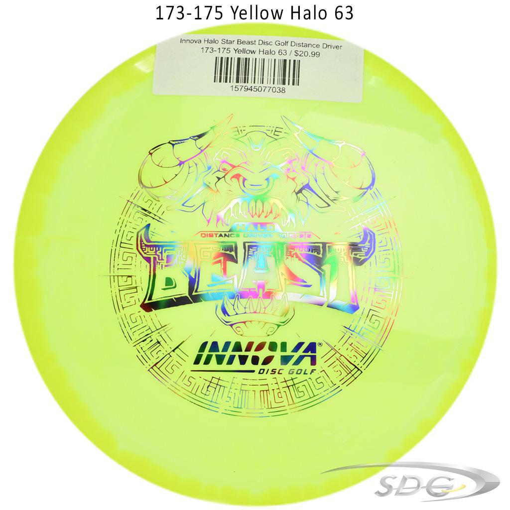 innova-halo-star-beast-disc-golf-distance-driver 173-175 Yellow Halo 63 