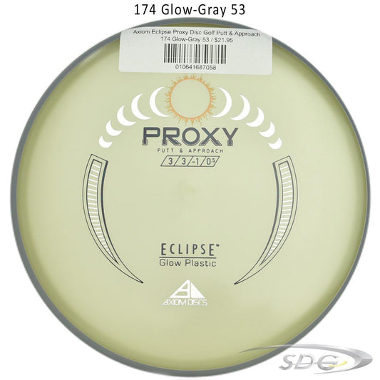 axiom-eclipse-proxy-disc-golf-putt-approach 174 Glow-Gray 53 