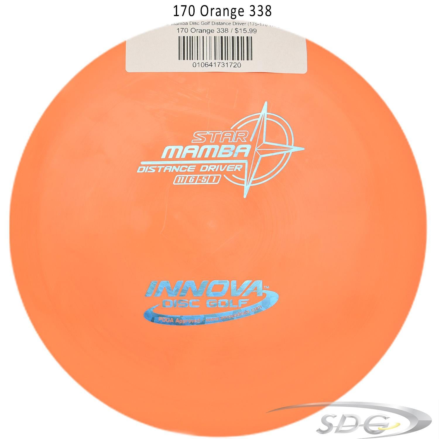 innova-star-mamba-disc-golf-distance-driver 170 Orange 338 