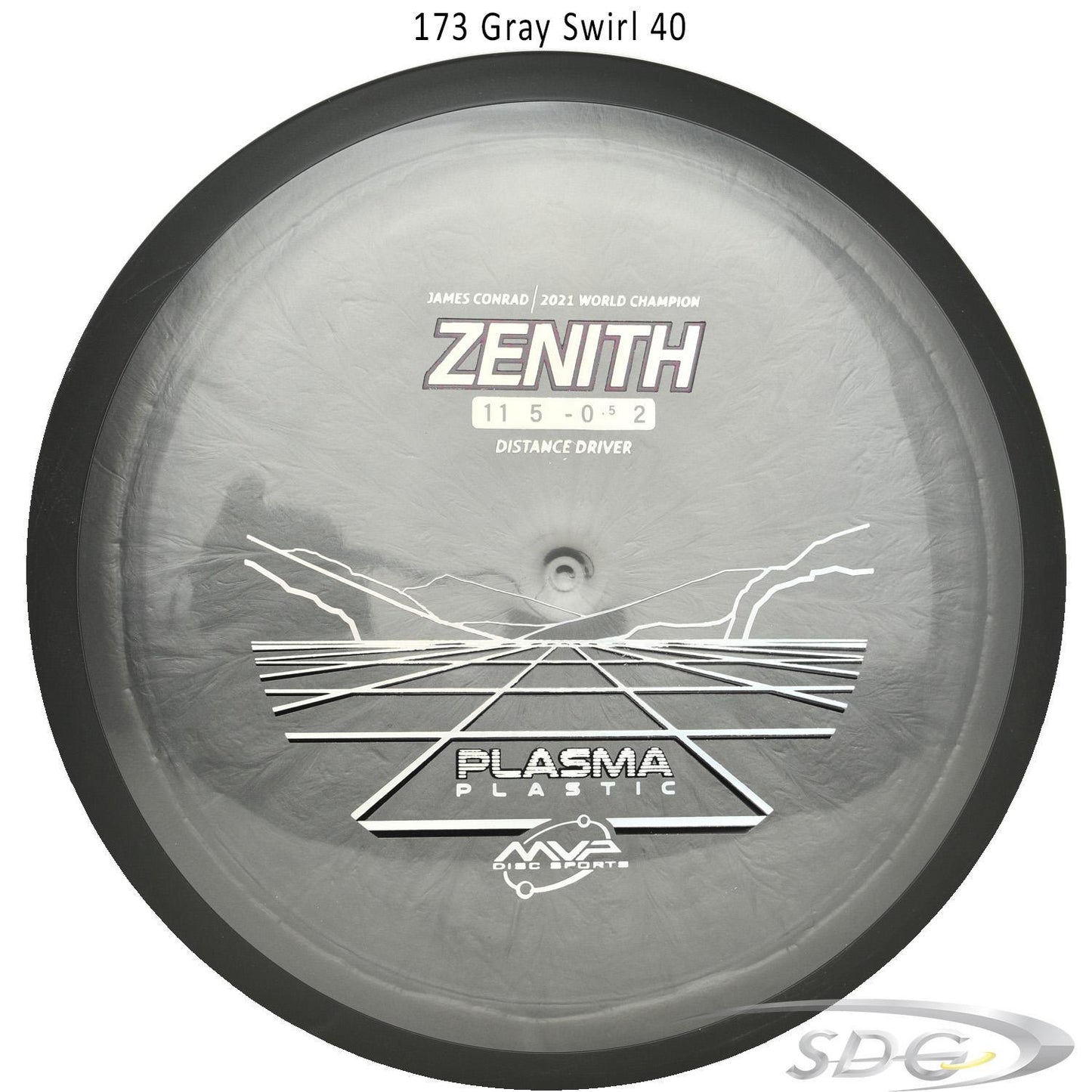 mvp-plasma-zenith-disc-golf-distance-driver 173 Gray Swirl 40 