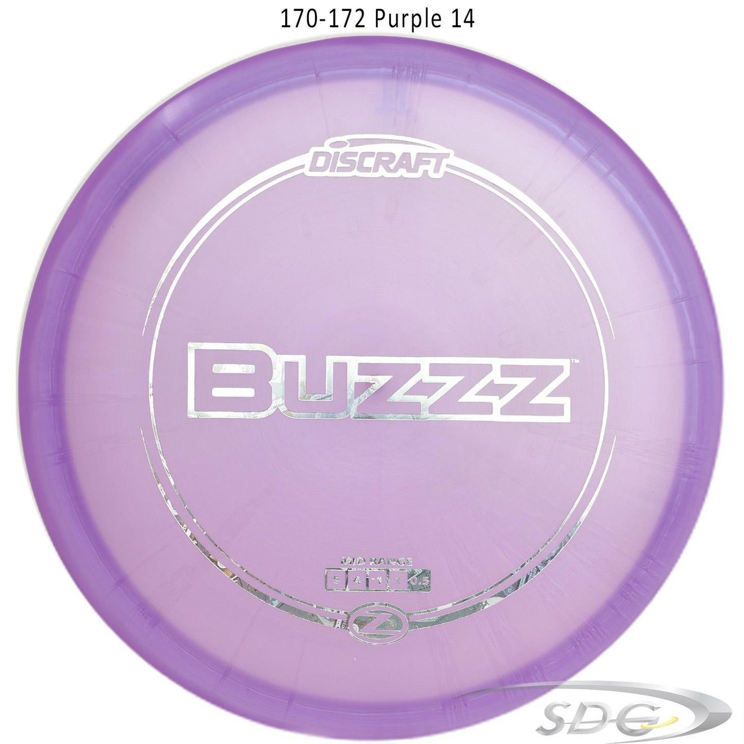 discraft-z-line-buzzz-disc-golf-mid-range-172-170-weights 170-172 Purple 14 