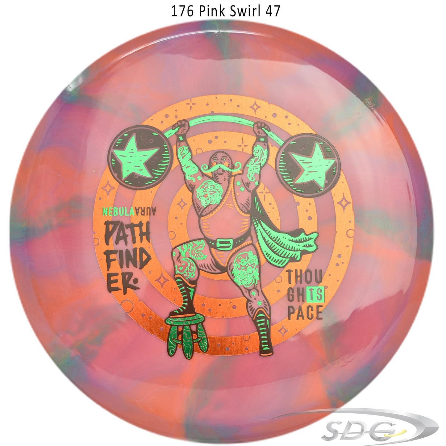 tsa-nebula-aura-pathfinder-strong-man-disc-golf-mid-range 176 Pink Swirl 47 