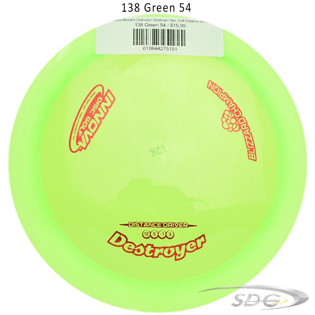 innova-blizzard-champion-destroyer-disc-golf-distance-driver 138 Green 54