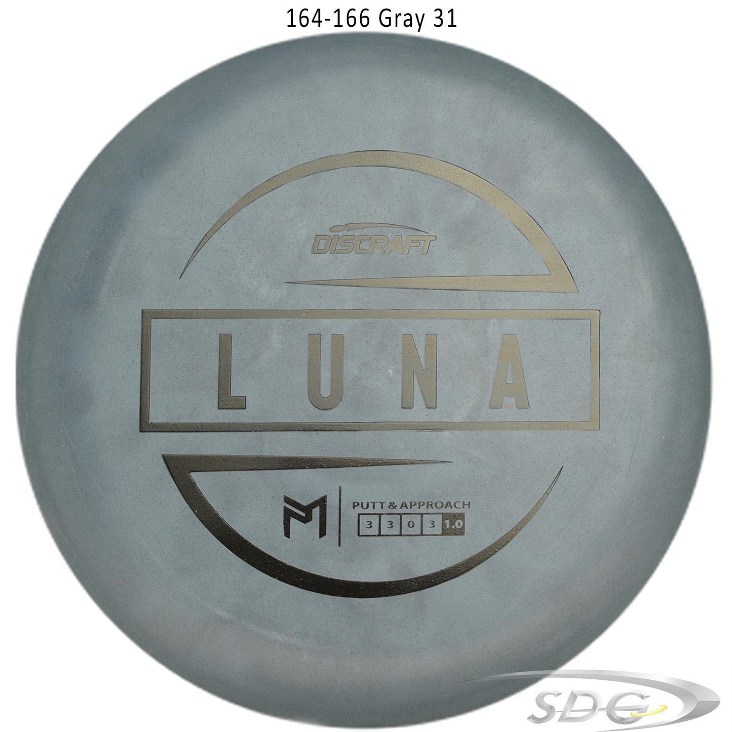 discraft-jawbreaker-rubber-blend-luna-paul-mcbeth-signature-disc-golf-putter 164-166 Gray 31